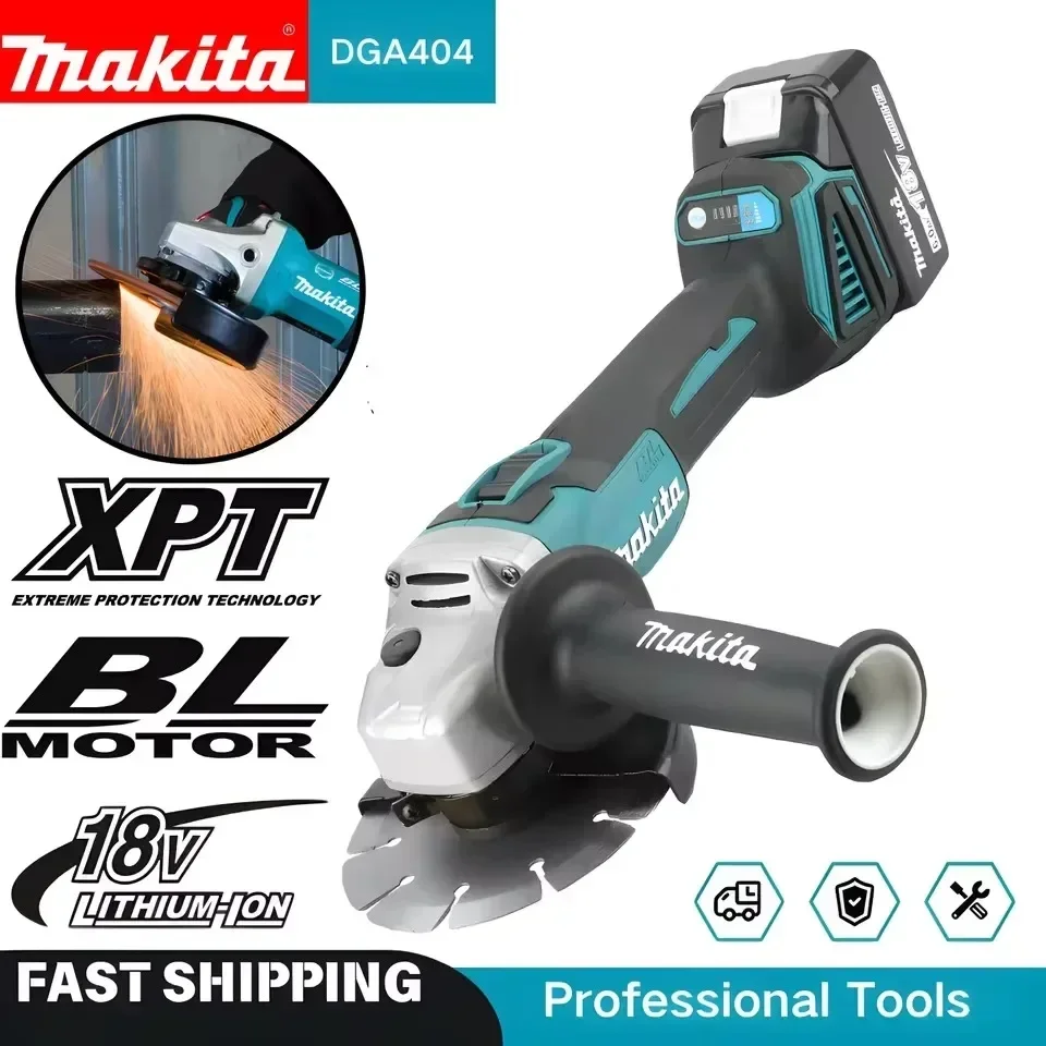 Cordless Angle Grinder 125Mm Brushless - Makita DGA404 125mm Cordless Brushless Angle