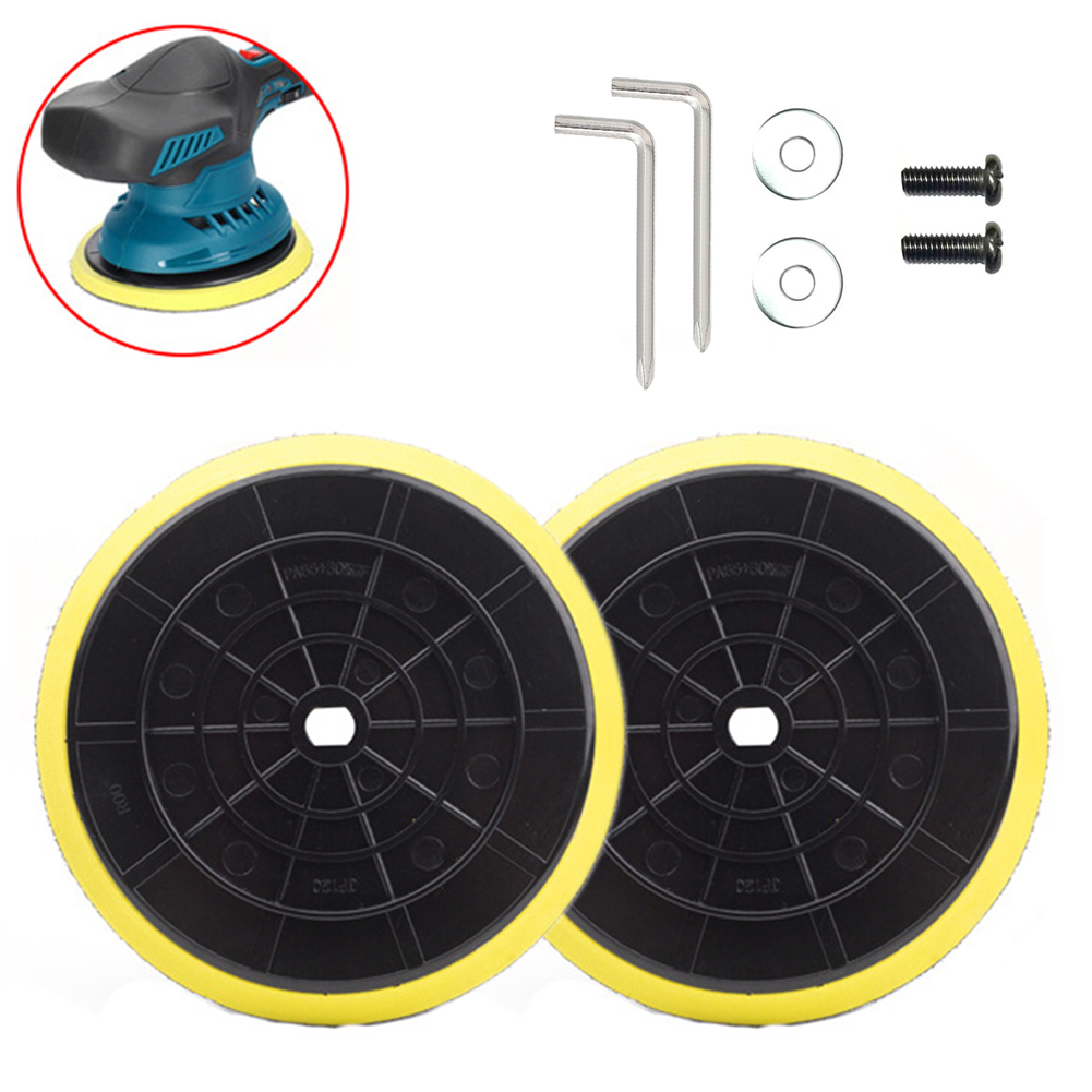 Grinder Polishing Pad Kit - 2Pcs Buffer Pads 5/6Inch Backing Pads